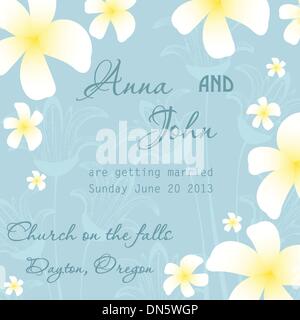 Carte d'invitation de mariage Illustration de Vecteur