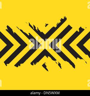 Danger travail Texture rayures Illustration de Vecteur