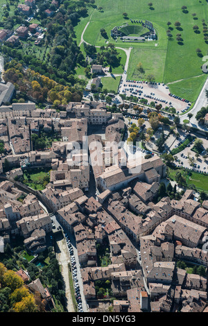 Ville historique et du centre-ville de Gubbio, Province de Pérouse, Ombrie, Italie Banque D'Images