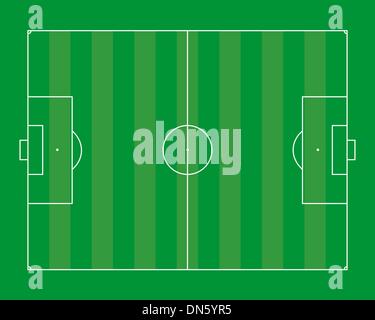 Terrain de football Illustration de Vecteur
