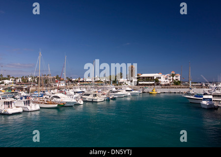 Port, Corralejo, Fuerteventura, Îles Canaries, Espagne Banque D'Images