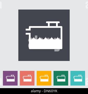 Indicateur de bas niveau de liquide de refroidissement. Illustration de Vecteur