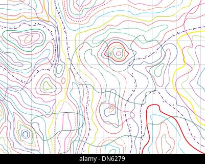 Vector abstract carte topographique Illustration de Vecteur