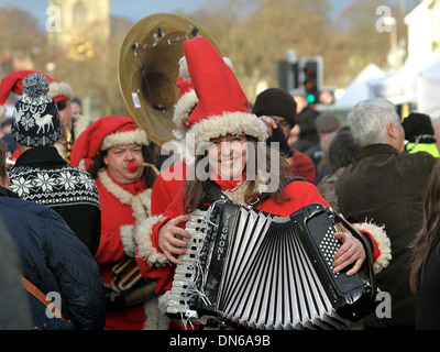 Marché de Noël de Skipton, Marché de Noël, Skipton, Yorkshire du Nord, 2013 Banque D'Images