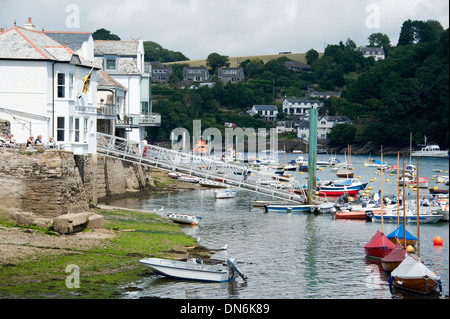 Le port de Fowey Cornwall et la rivière UK Banque D'Images