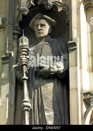 James Moorhouse Statue de la Cathédrale de Manchester England UK Banque D'Images