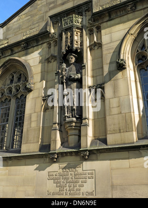 James Moorhouse Statue de la Cathédrale de Manchester England UK Banque D'Images