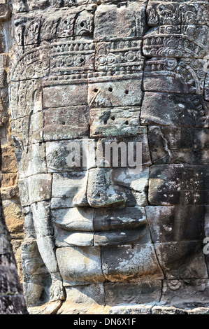 De gigantesques visages de sourire Banque D'Images