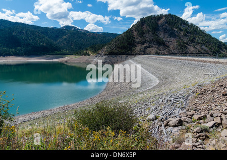 Réservoir d'eau d'irrigation 1689 fournit à la plaine de Snake River dans l'Idaho Banque D'Images