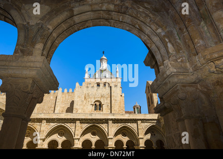 Le Monastère de Santa Cruz, cloître, Coimbra, ville ancienne Province Beira, Portugal, Site du patrimoine mondial de l'UNESCO Banque D'Images