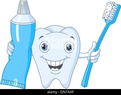 Pleines dents sourire Illustration de Vecteur