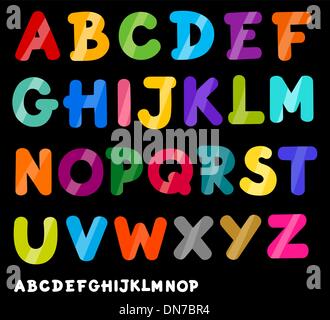 Les lettres en alphabet cartoon illustration Illustration de Vecteur