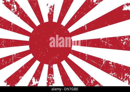 La Marine du Japon Emperial Ensign Texture lisse Illustration de Vecteur