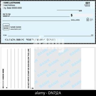 Chèque bancaire Option Illustration de Vecteur