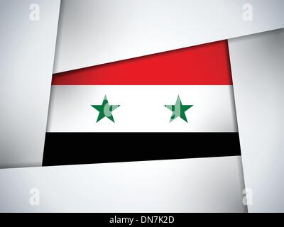 La Syrie drapeau du pays d'arrière-plan géométrique Illustration de Vecteur