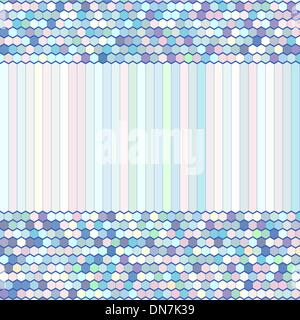 Abstract Vector Background, ornement Peigne Couleur Illustration de Vecteur