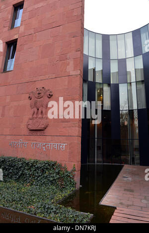 Berlin, Allemagne. Dec 18, 2013. L'ambassade de l'Inde à Berlin, Allemagne, 18 décembre 2013. Photo : Jens Kalaene/dpa/Alamy Live News Banque D'Images