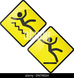 Signe glissante Illustration de Vecteur