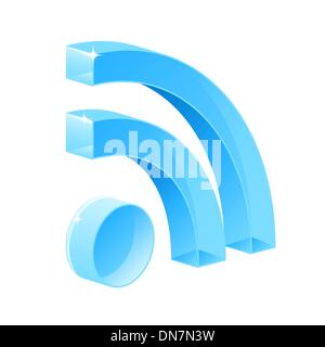 Symbole RSS Illustration de Vecteur