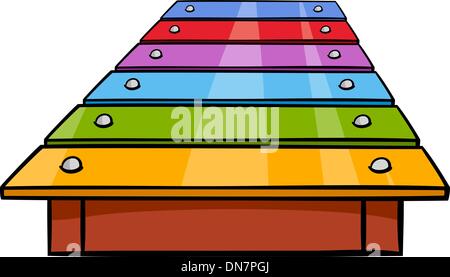 Illustration cartoon clip art xylophone Illustration de Vecteur