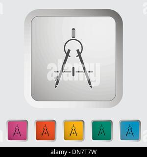 Boussole Illustration de Vecteur
