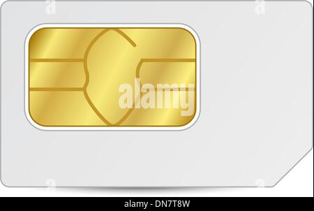 Carte SIM Illustration de Vecteur