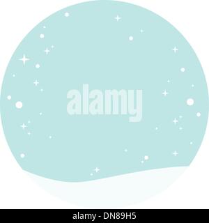 Kawaii Noël sur fond de neige Illustration de Vecteur