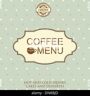 Restaurant ou café menu design. Style Vintage Illustration de Vecteur