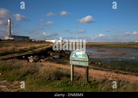 Marais calshot spit calshot hampshire angleterre Banque D'Images