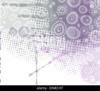 Carte de Pâques avec des œufs à la main Illustration de Vecteur