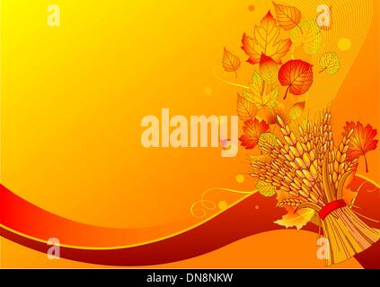 Arrière-plan de récolte Illustration de Vecteur