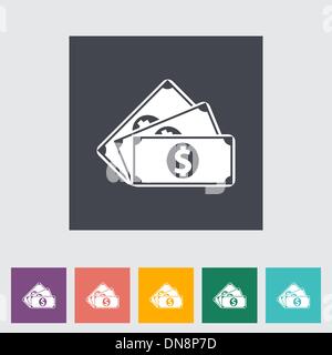 Pièce de dollar Illustration de Vecteur