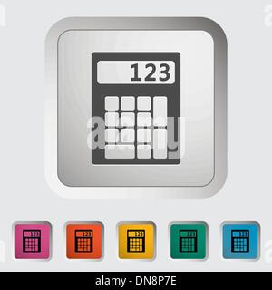 L'icône de la calculatrice. Illustration de Vecteur