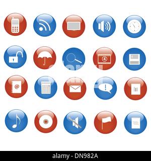 Icônes Web Illustration de Vecteur