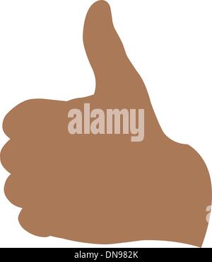 Vector illustration - symbole de Thumbs up Illustration de Vecteur