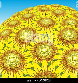 Bouquet tournesol Illustration de Vecteur