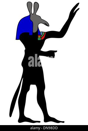 Dieu de l'Egypte ancienne - Seth - vector Illustration de Vecteur