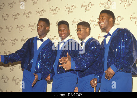 BOYZ II MEN UK groupe vocal à l'American Music Awards en 1992. Photo Jeffrey Mayer Banque D'Images