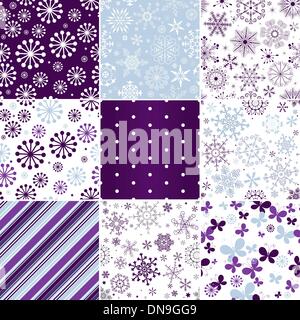 Les modèles de noël transparente Collection Illustration de Vecteur