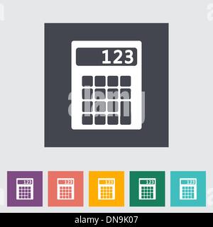 L'icône de la calculatrice. Illustration de Vecteur