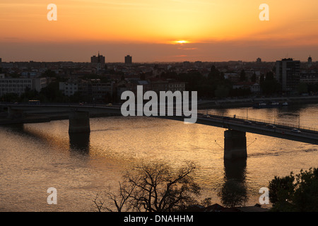 En vue de la citadelle de Petrovaradin, Novi Sad, Serbie, Europe Banque D'Images