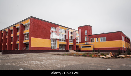 Matin de novembre dans un parc à Donetsk, Ukraine Banque D'Images