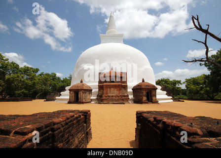 Kiri Vihara Stupa, Polonnaruwa, Sri Lanka Banque D'Images