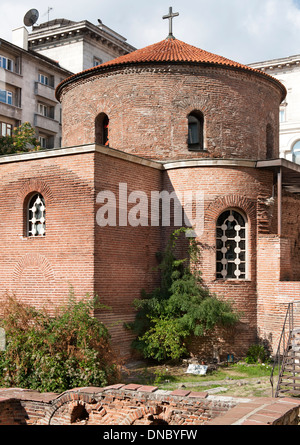 L'église de St George (la rotonde), considéré comme le plus ancien bâtiment de Sofia, capitale de la Bulgarie. Banque D'Images