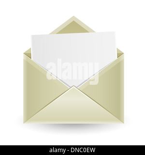 L'enveloppe ouverte Banque D'Images