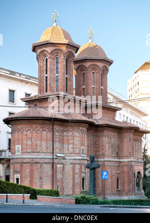 Église Kretzulescu, une église orthodoxe de l'Est de Bucarest, la capitale de la Roumanie. Elle a été commandée en 1720. Banque D'Images