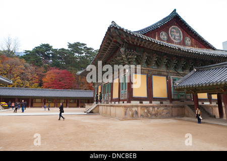 Bulguksa temple bouddhiste - Gyeongju, Corée du Sud Banque D'Images