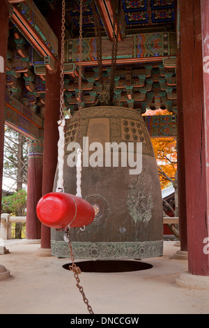 Bulguksa temple bouddhiste bell - Gyeongju, Corée du Sud Banque D'Images