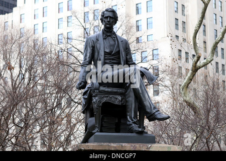 Statue de William Seward Banque D'Images