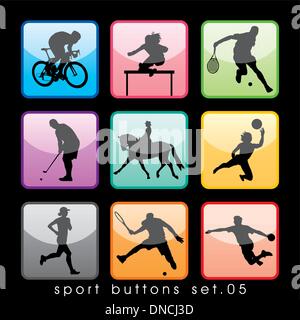 Jeu de silhouettes Sport Illustration de Vecteur